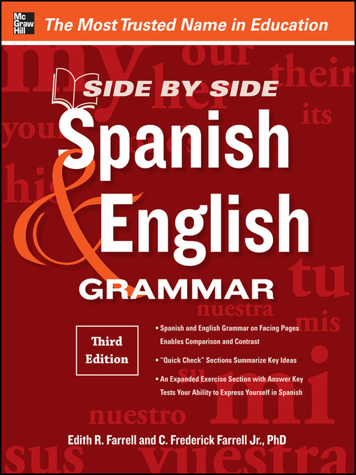 Title details for Side-by-Side Spanish and English Grammar by Edith R. Farrell - Available